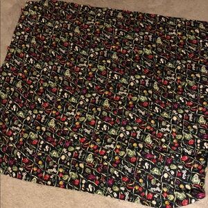 Nicole Miller Black Patterned Scarf - 100% Silk